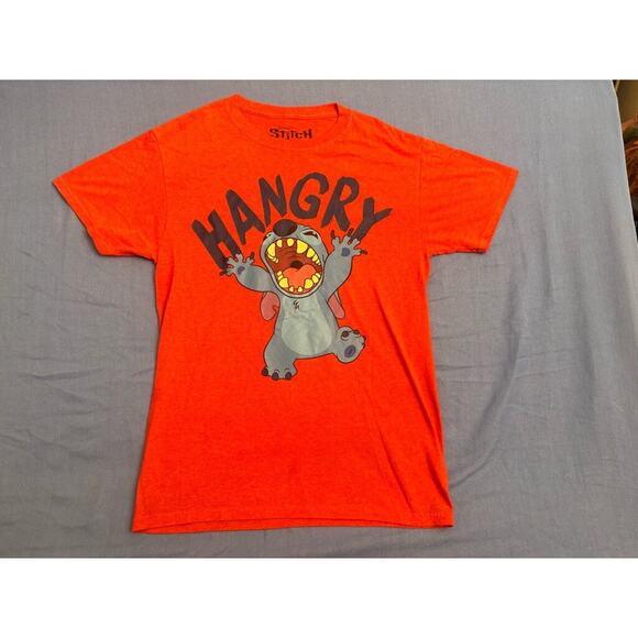 Men's Disney Stitch Hangry Graphic T-Shirt Size S Red - Picture 2 of 10